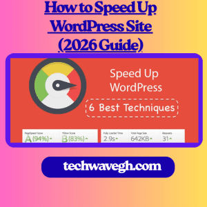WordPress site after speed optimization