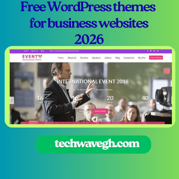 Free WordPress themes for business websites 2026