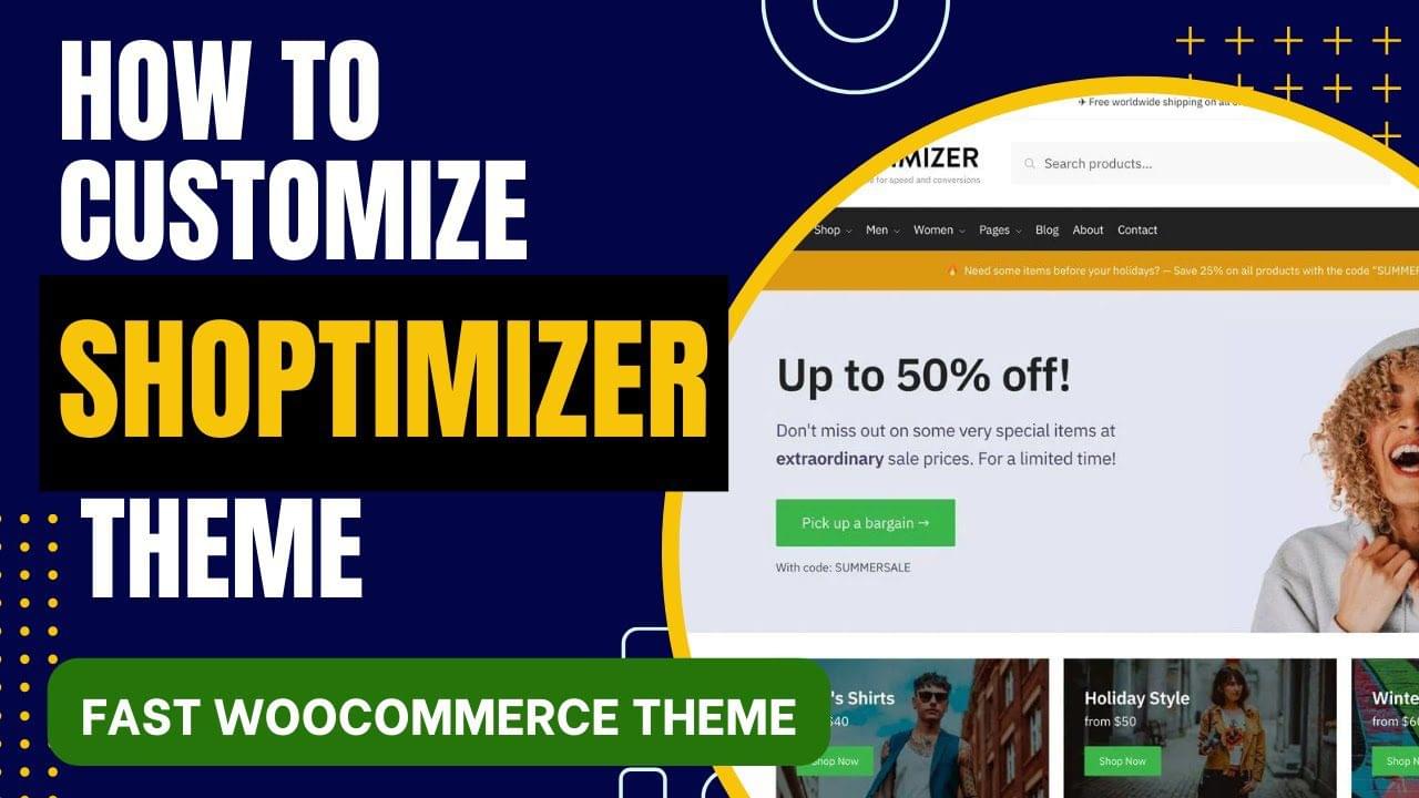 How To Customize Shoptimizer WooCommerce Theme Tutorial | Fast WooCommerce Theme