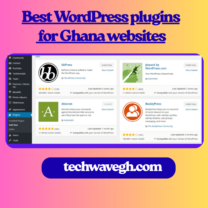 Best WordPress plugins for Ghana websites